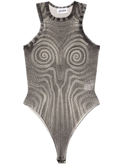 Mesh Bodysuit Spiral Printed JEAN PAUL GAULTIER | 2534FBD068T587000203